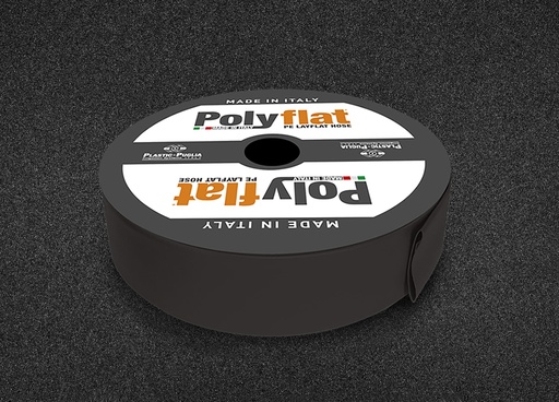 Layflat-Polyflat caurule 2" melna 40mm TEK.METRI