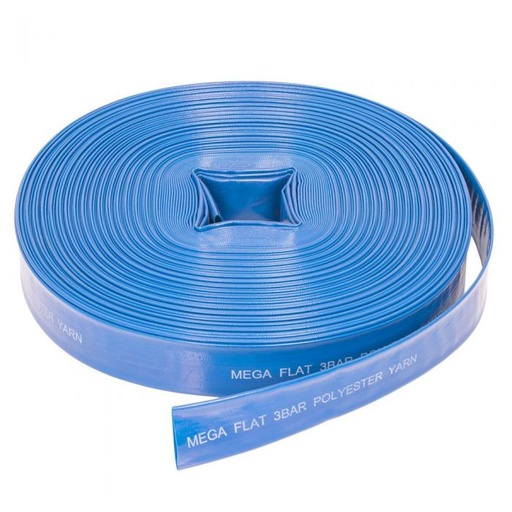 Layflat caurule 40mm zila 1.5" TEK.METRI